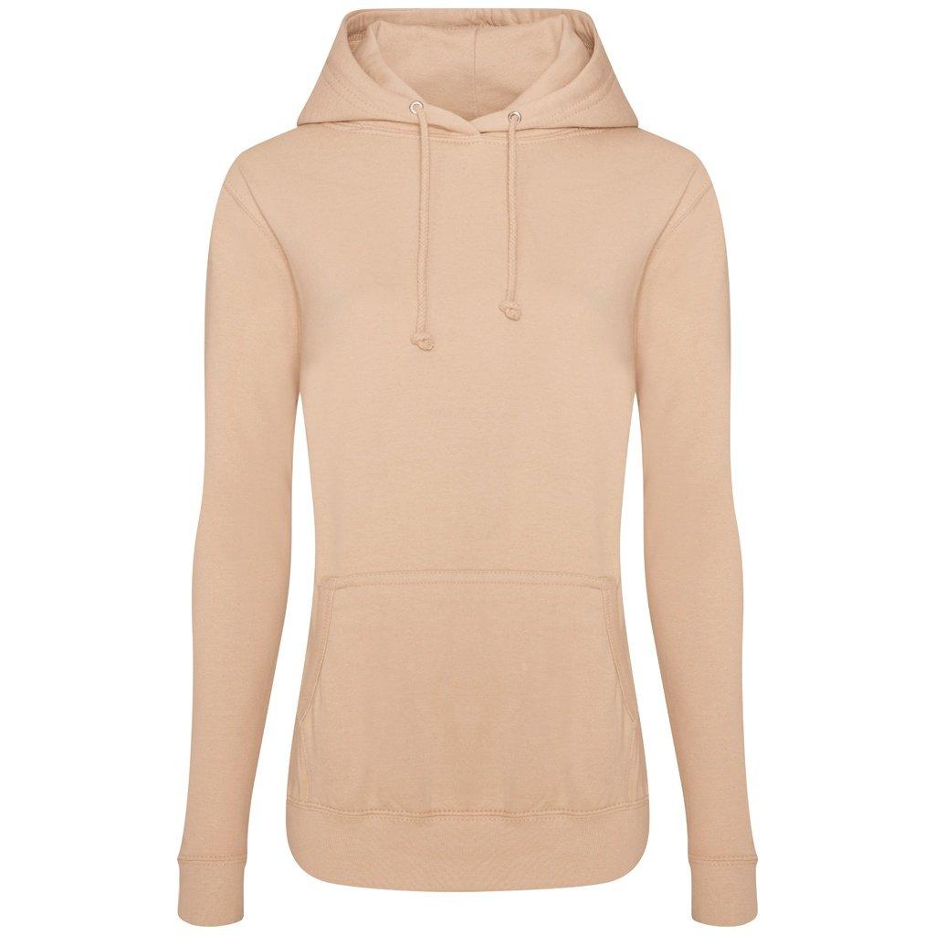 College Kapuzenpullover Damen Creme XXL von AWDis