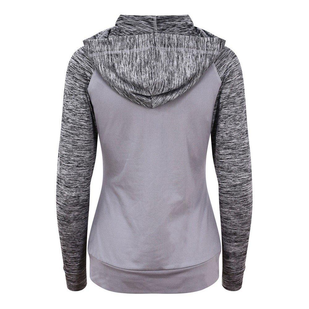 Cool Girlie Hoodie Mit Durchgehendem Reißverschluss Damen Grau L von AWDis