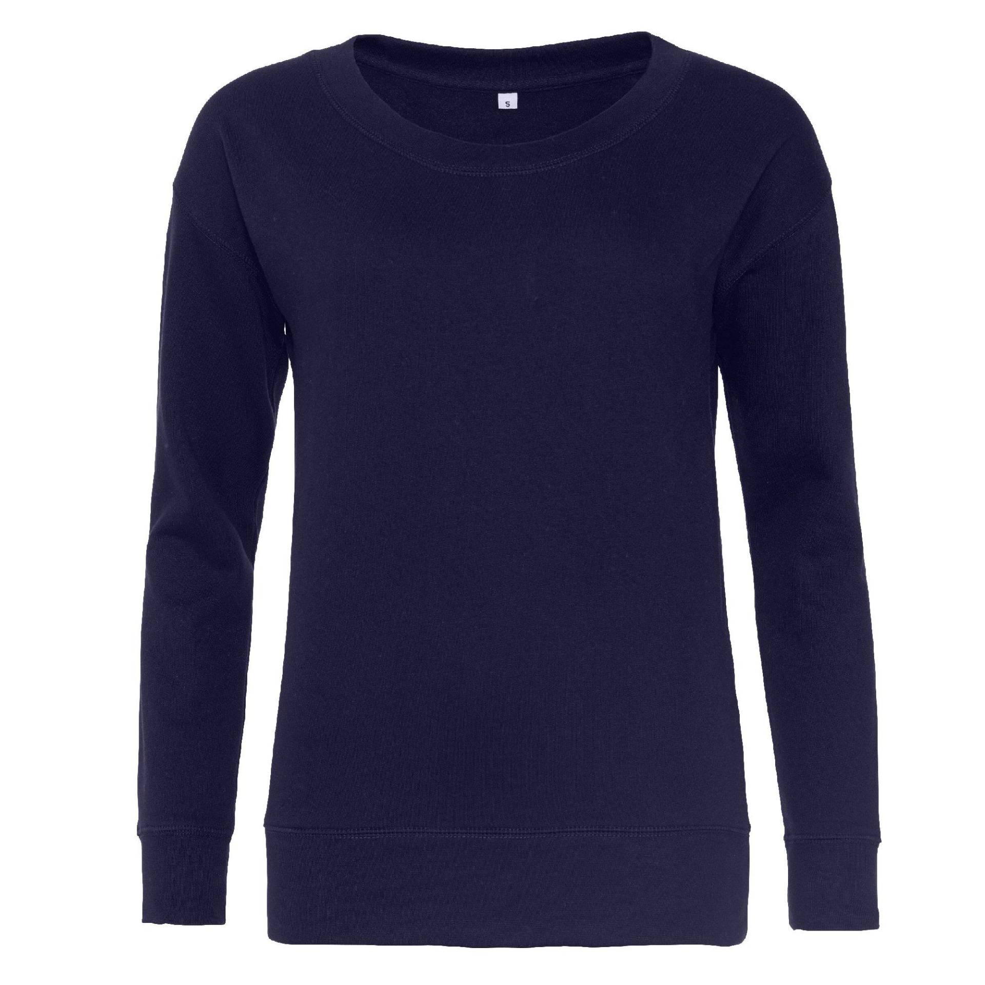 Girlie Pullover Damen Marine XS von AWDis