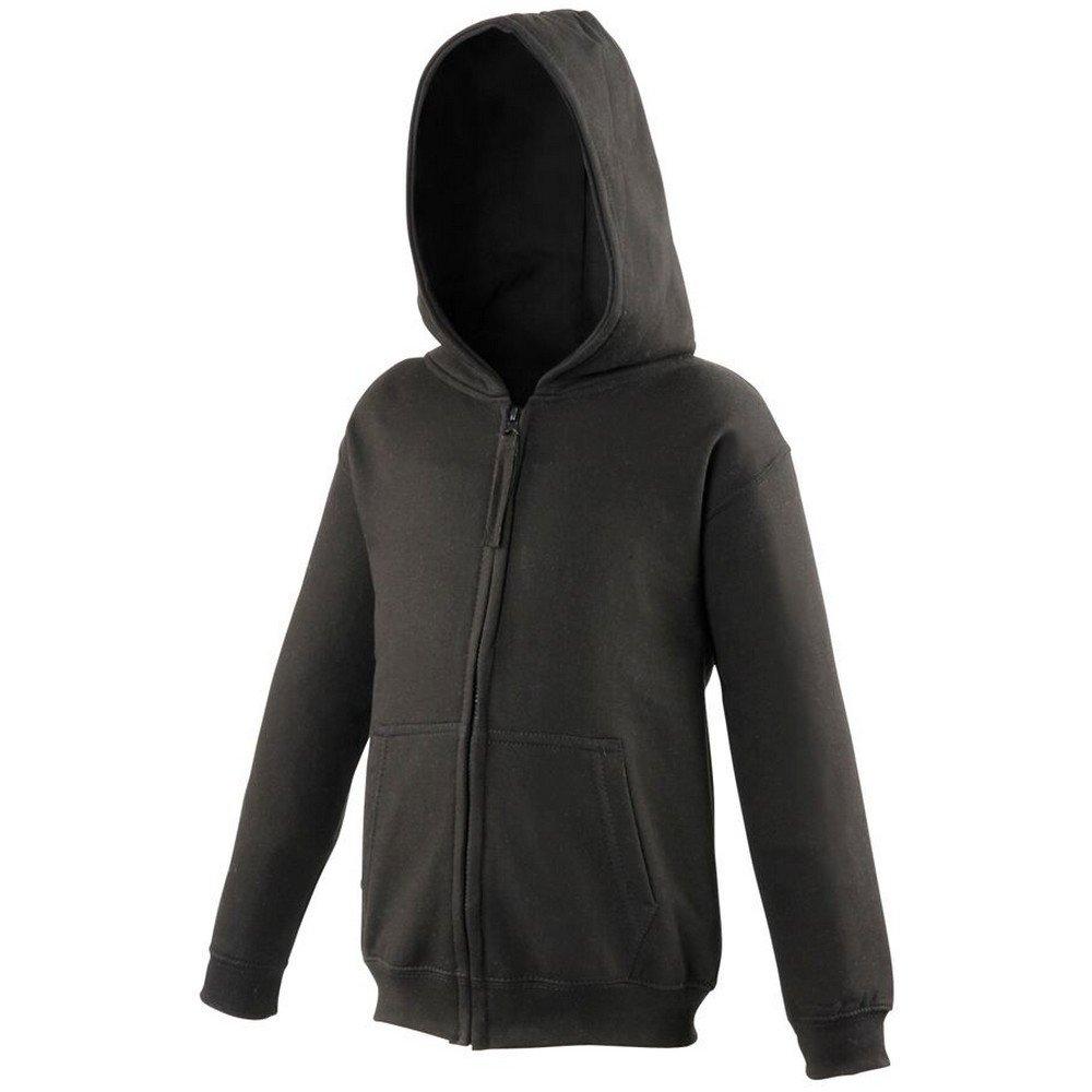 Hoodie Zoodie Jungen Schwarz 140 von AWDis