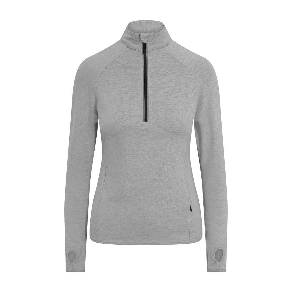 Just Cool Coolflex Half Zip Top Damen Silber XS von AWDis