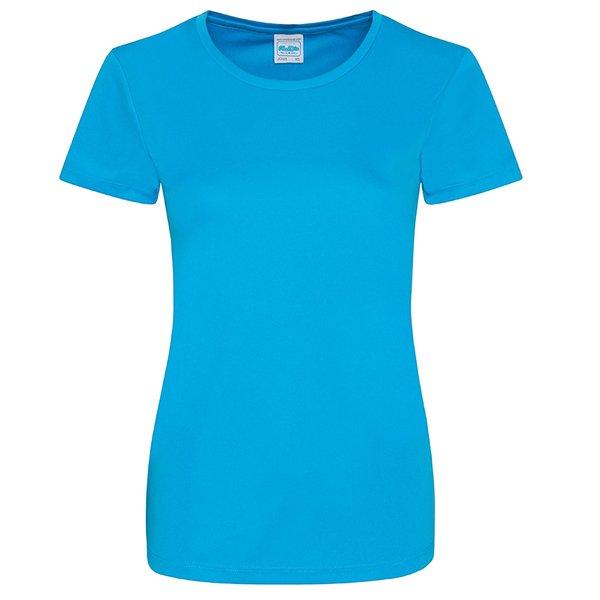 Just Cool Girlie Smooth Tshirt Damen Blau XS von AWDis