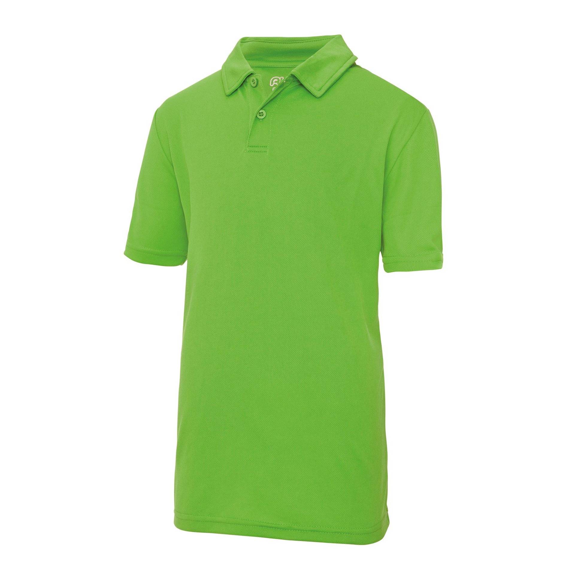 Just Cool Sport Polo Shirt Mädchen Limone 116 von AWDis