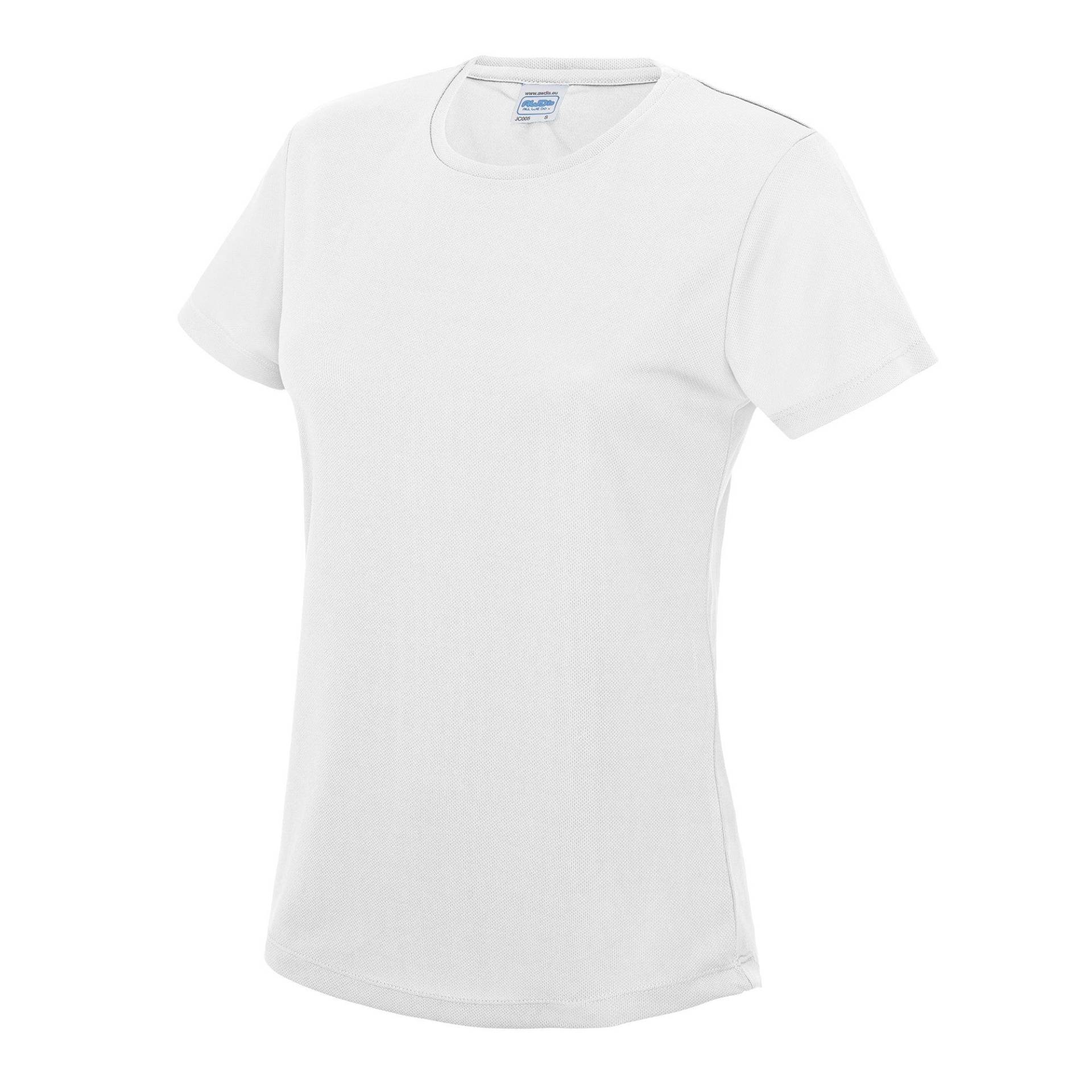 Just Cool Sport Tshirt Unifarben Damen Weiss S von AWDis