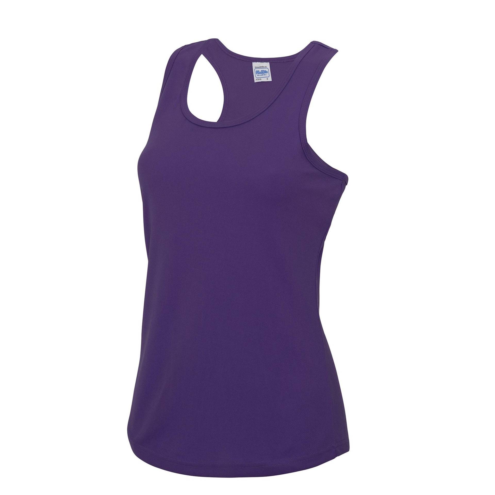 Just Cool Sport Tank Top Damen Lila XS von AWDis