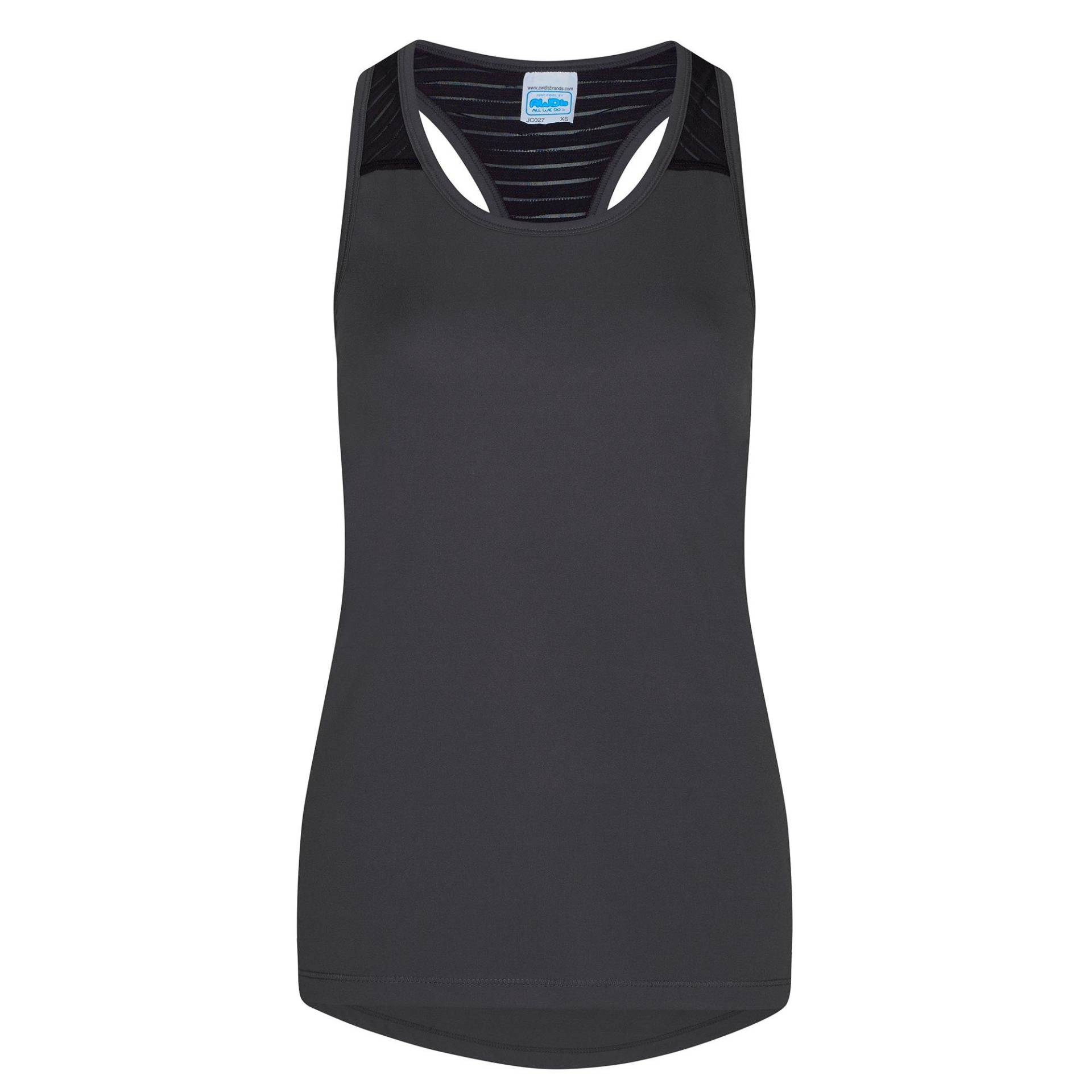 Just Cool Sporttop, Ärmellos Damen Charcoal Black L von AWDis