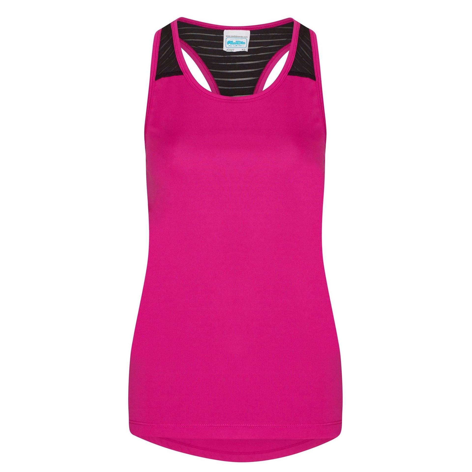 Just Cool Sporttop, Ärmellos Damen Pink S von AWDis