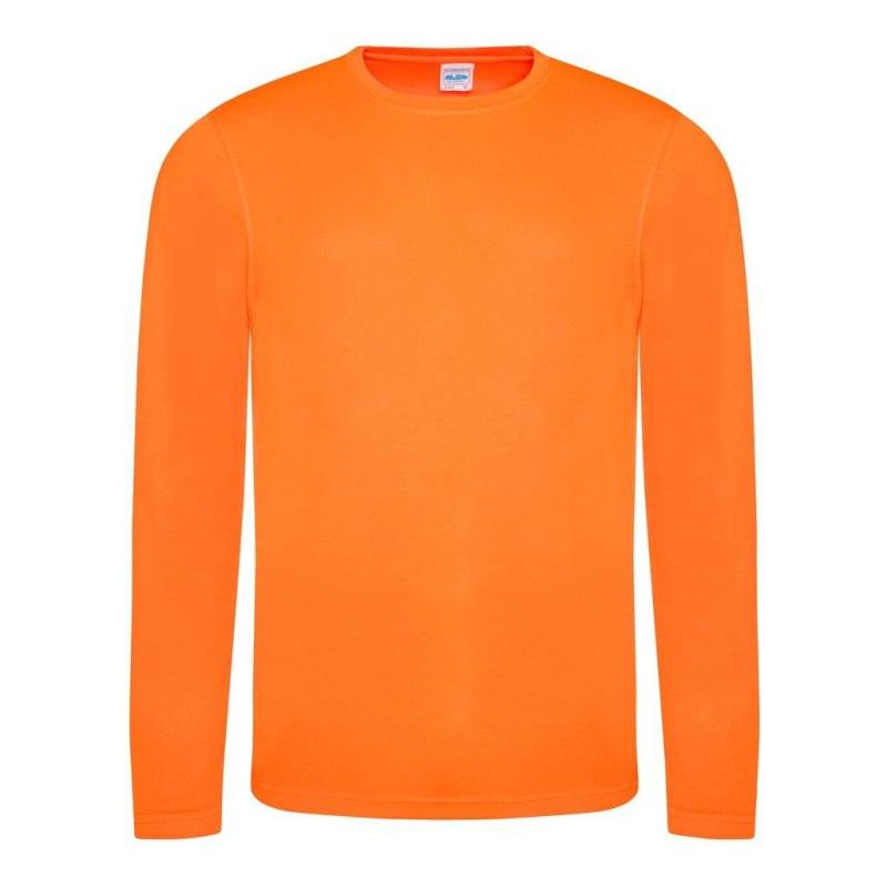 Just Cool Tshirt Langarm Cool Performance Herren Orange S von AWDis