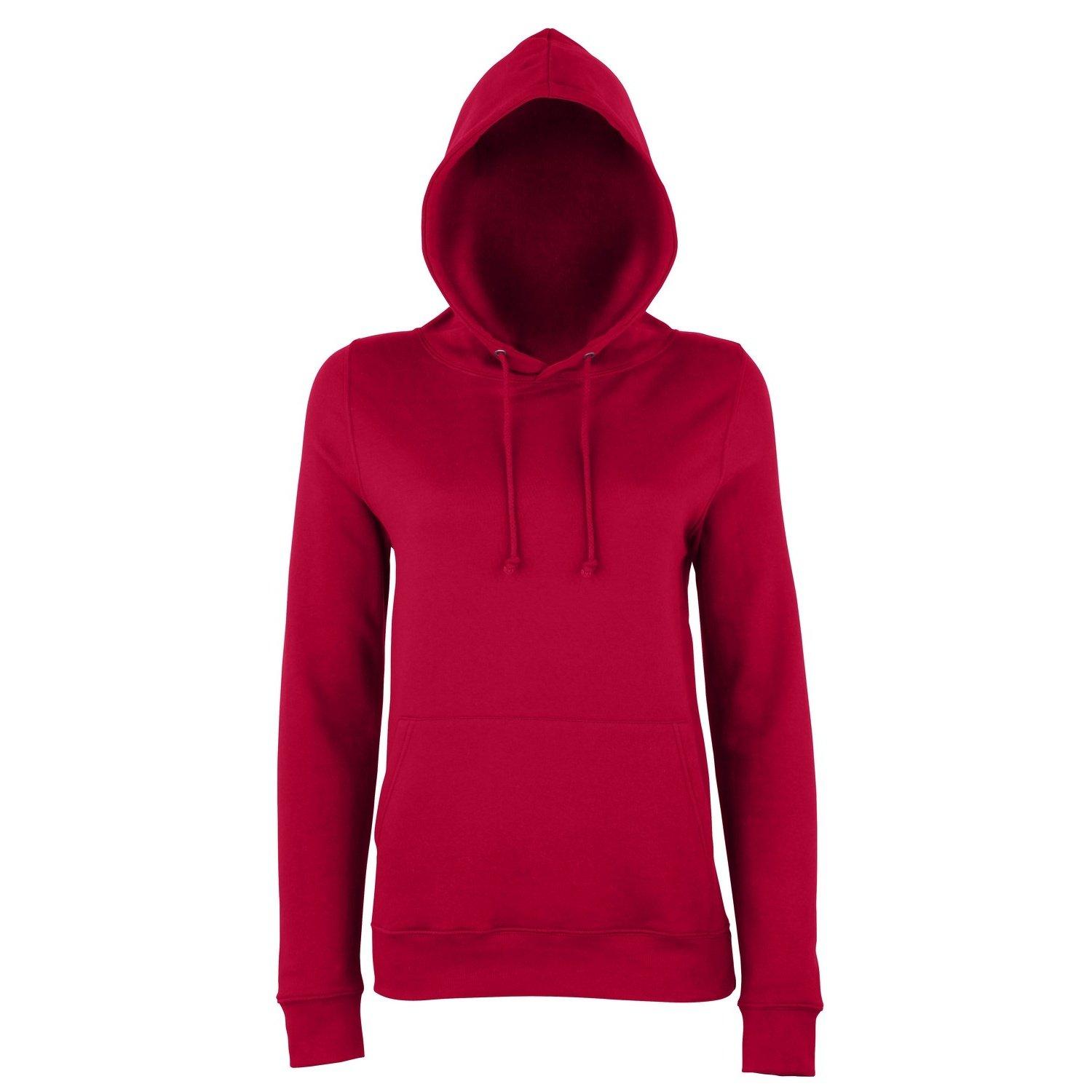 Just Hoods Kapuzenpullover Hoodie Damen Rot Bunt XS von AWDis