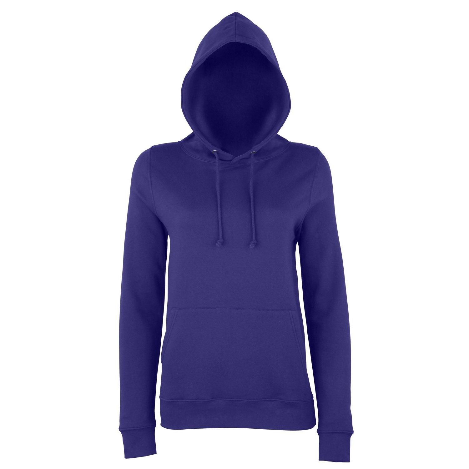 Just Hoods Kapuzenpullover Hoodie Damen Lila XS von AWDis