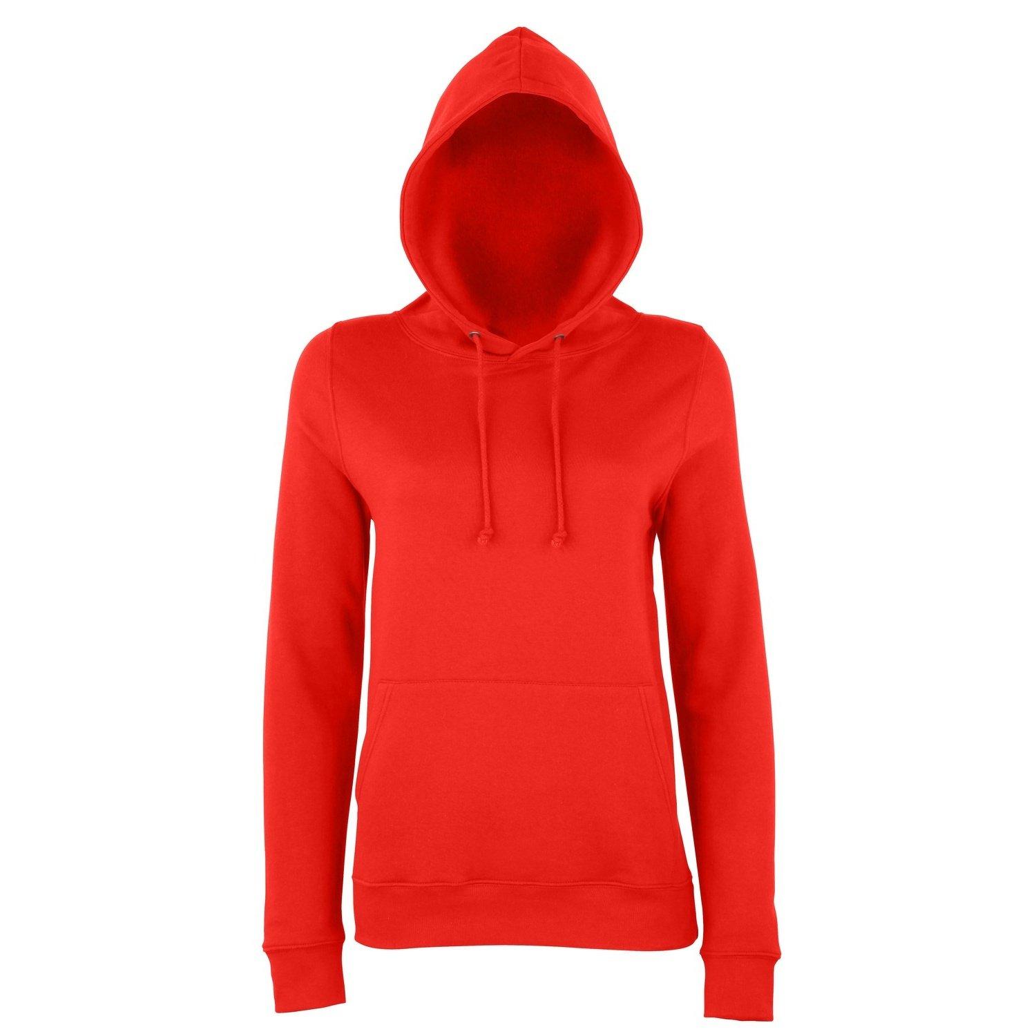 Just Hoods Kapuzenpullover Hoodie Damen Rot Bunt XS von AWDis