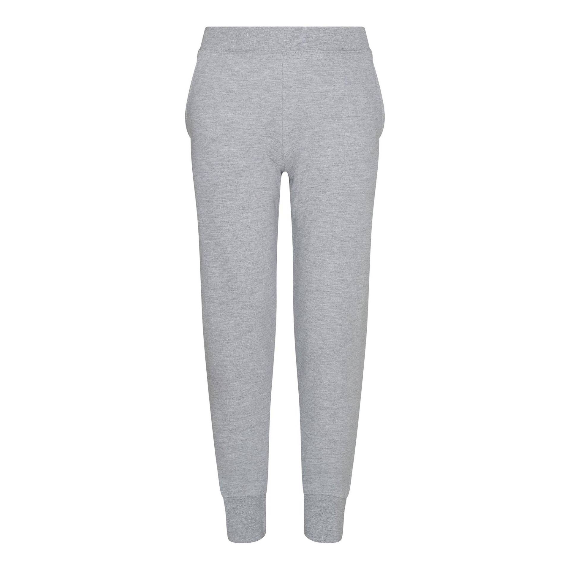 Just Hoods Konische Jogginghose Unisex Grau 5-6A von AWDis