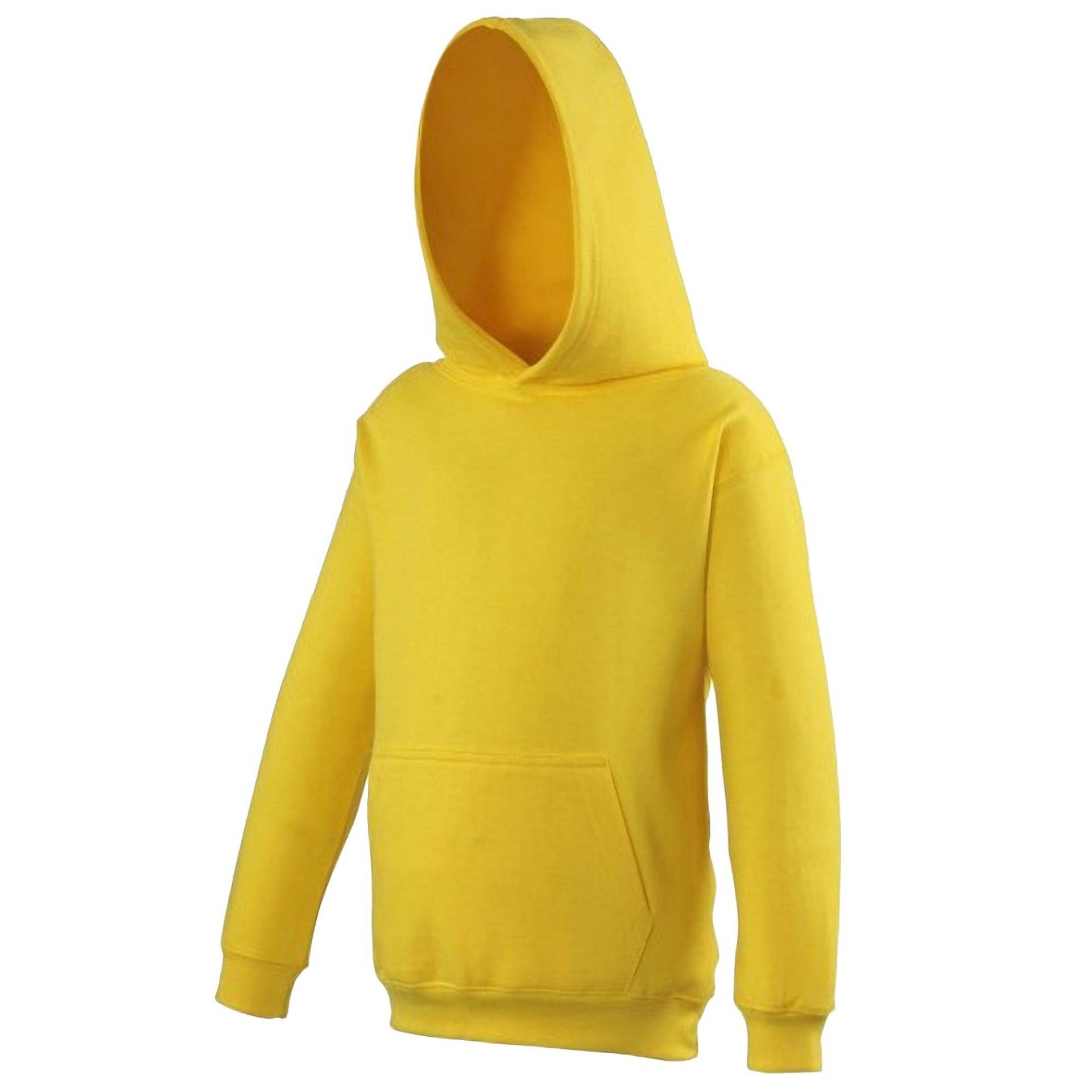 Kapuzen Pullover Jungen Gelb 116 von AWDis