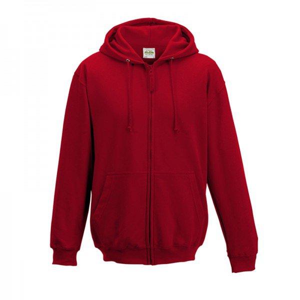 Kapuzenjacke Kapuzenpullover Hoodie Mit Reißverschluss Herren Rot Bunt S von AWDis