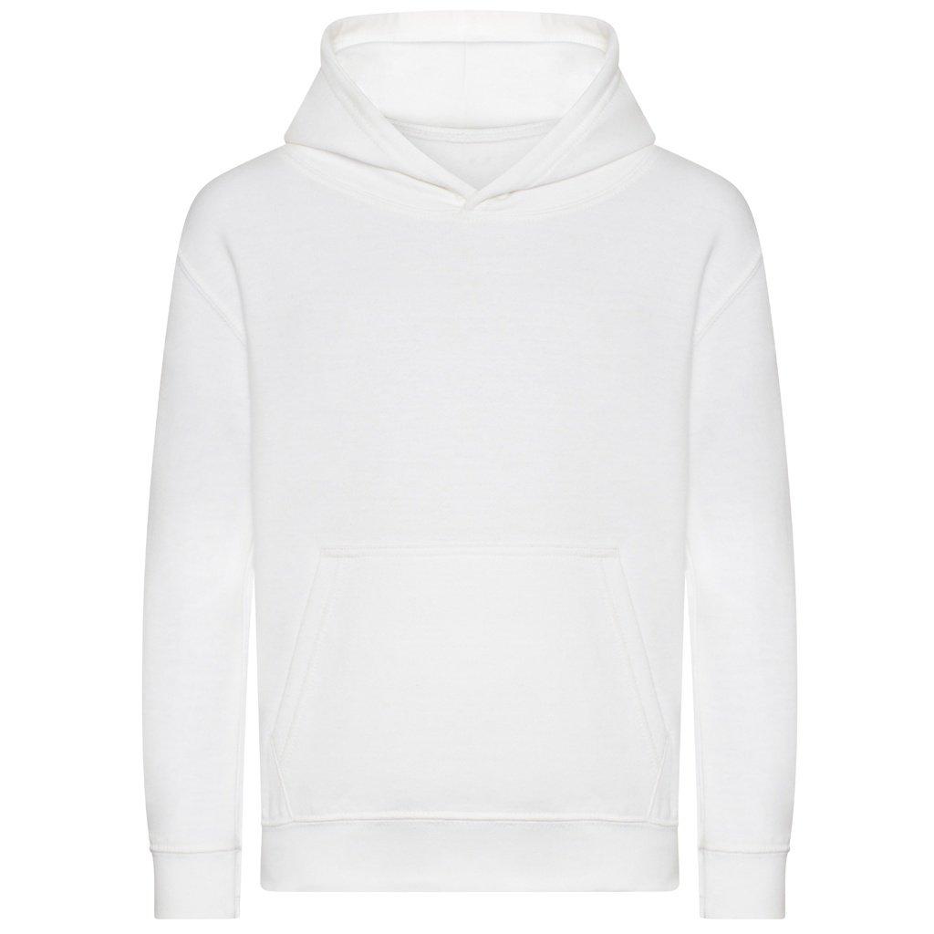 Kapuzenpullover, Aus Biologischem Anbau Jungen Weiss 140/146 von AWDis