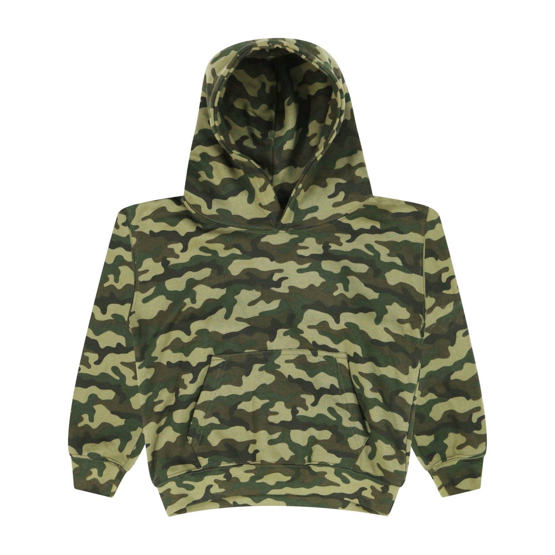 Kapuzenpullover Camo Mädchen Grün 158 von AWDis