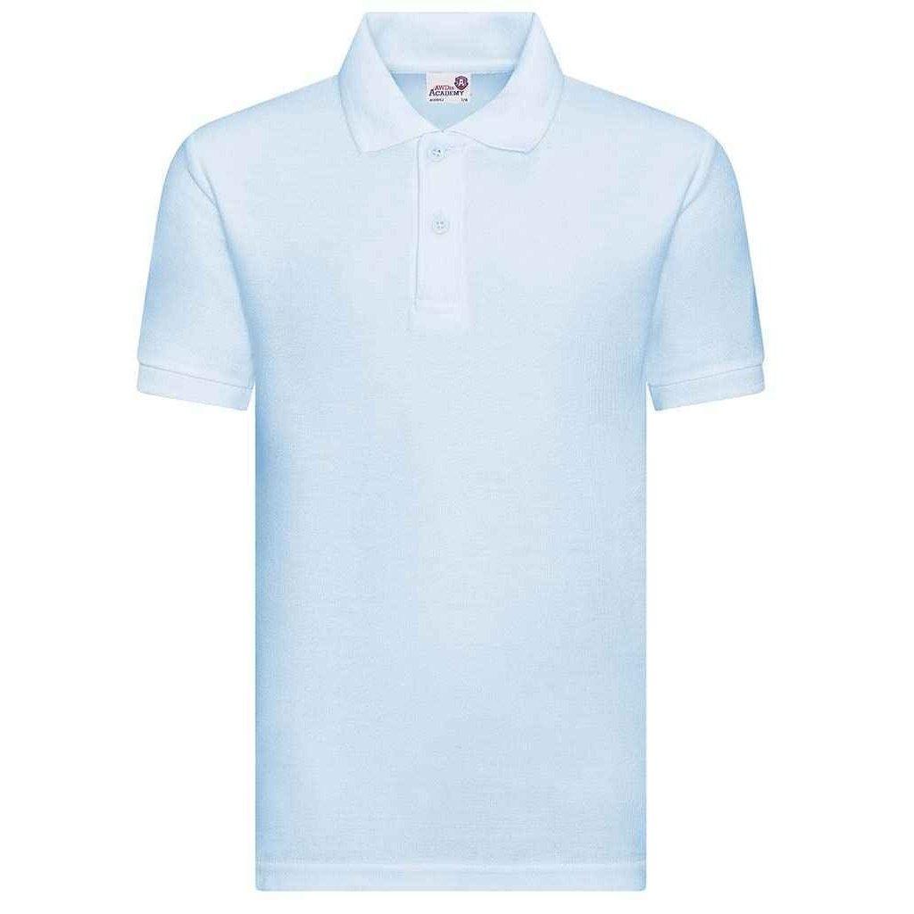 Academy Poloshirt Mädchen Himmelblau 146/152 von AWDis