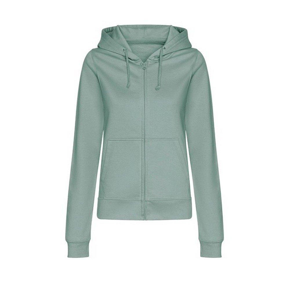 College Kapuzenpullover Damen Grün L von AWDis