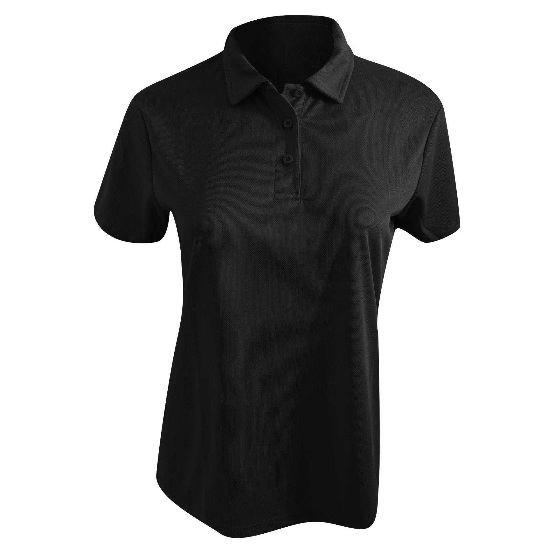 Cool Girlie Polo Shirt Damen Schwarz XXL von AWDis