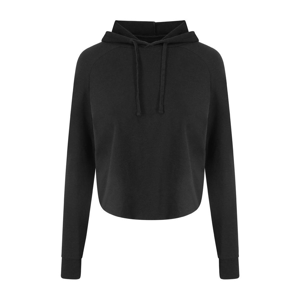 Cool Kurzes Hoodie Gekreuzte Rückenträger Damen Schwarz L von AWDis