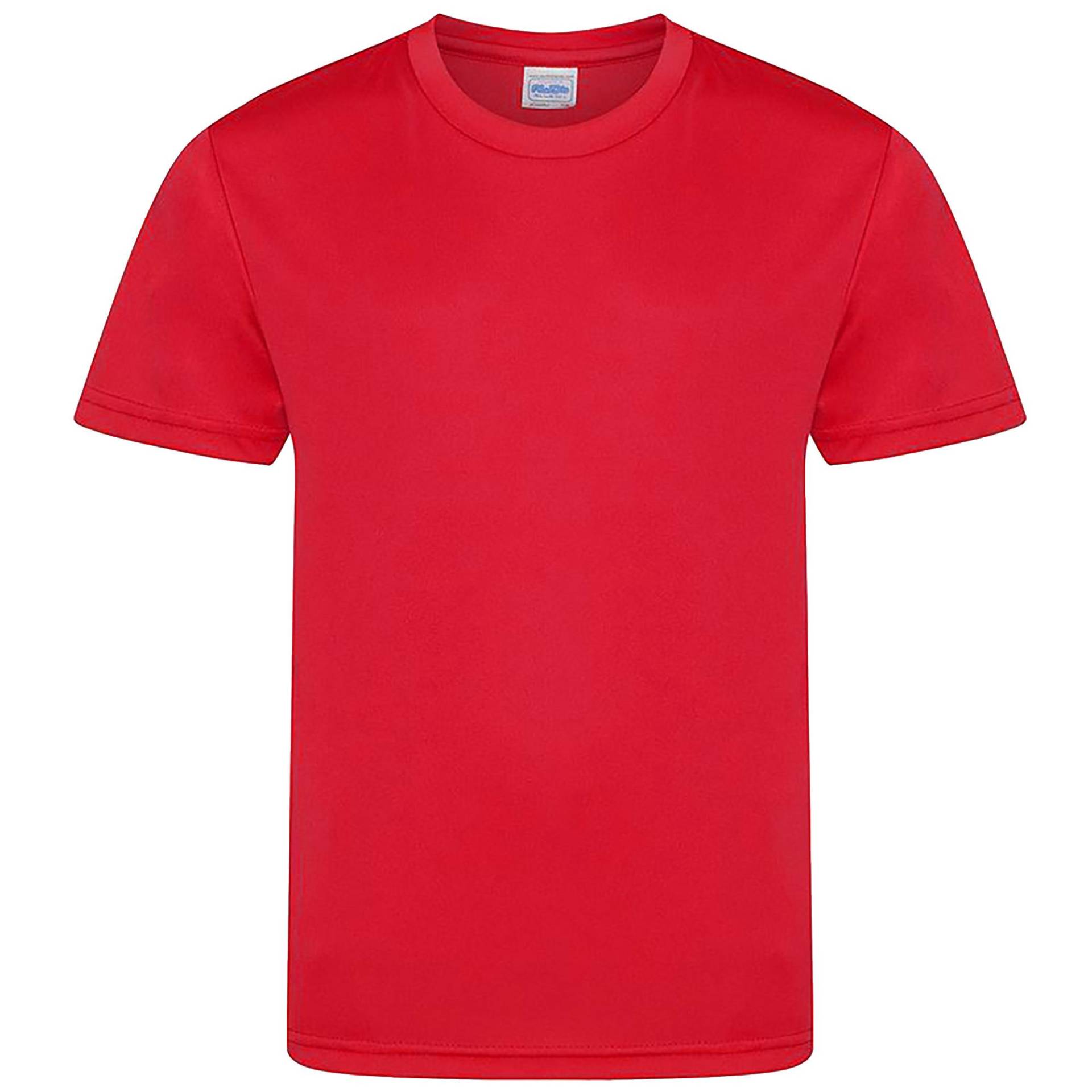 Cool Smooth T-shirt Jungen Rot Bunt 140/146 von AWDis