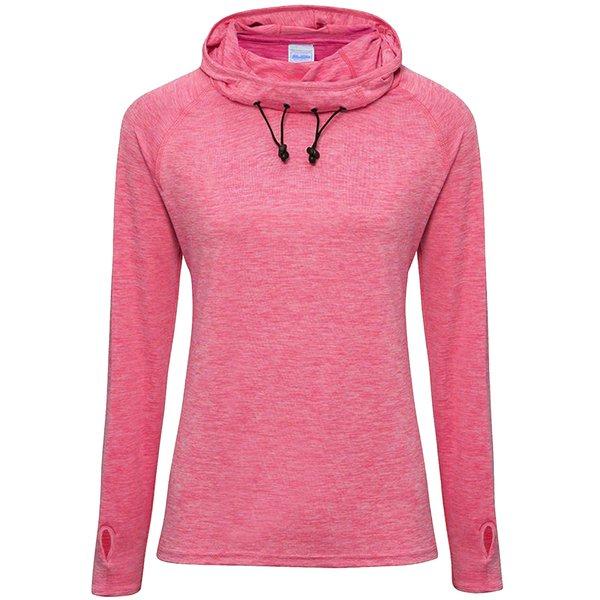 Just Cool Girlie Cowl Baselayer Top Damen Pink L von AWDis