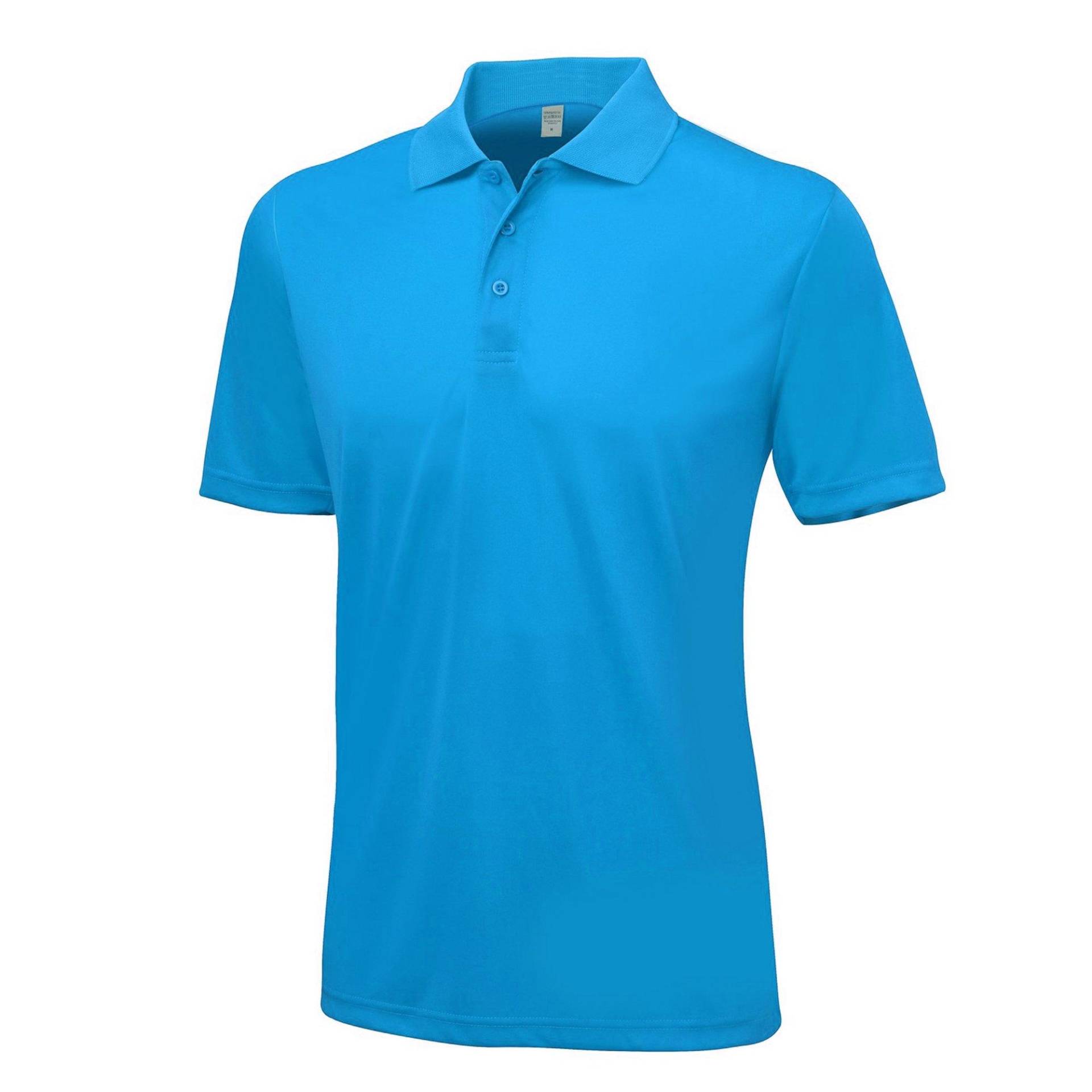 Just Cool Kurzarm Poloshirt Herren Blau M von AWDis