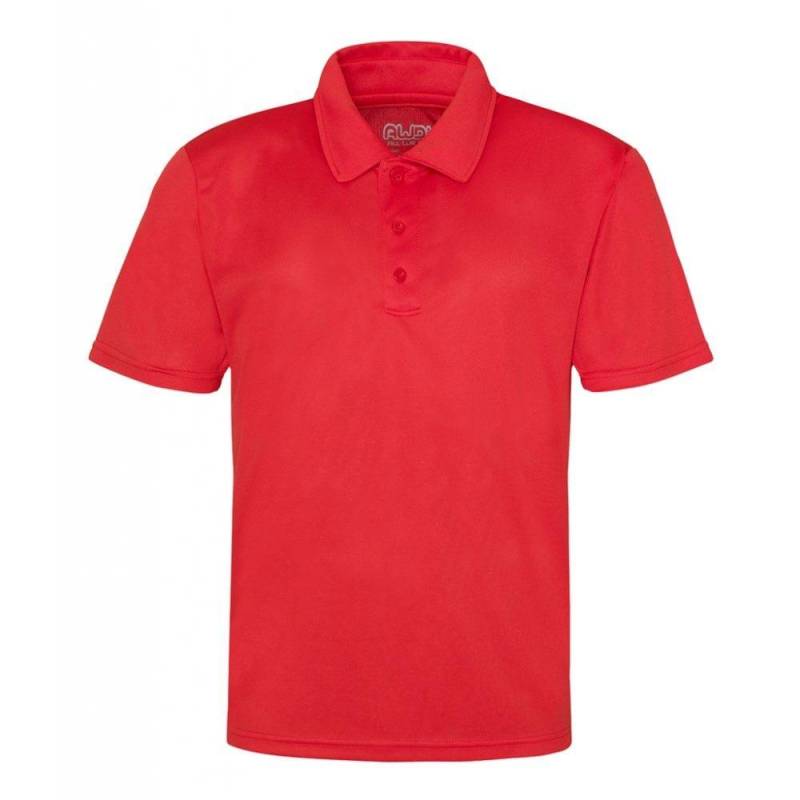 Just Cool Poloshirt Sports Herren Rot Bunt XXL von AWDis