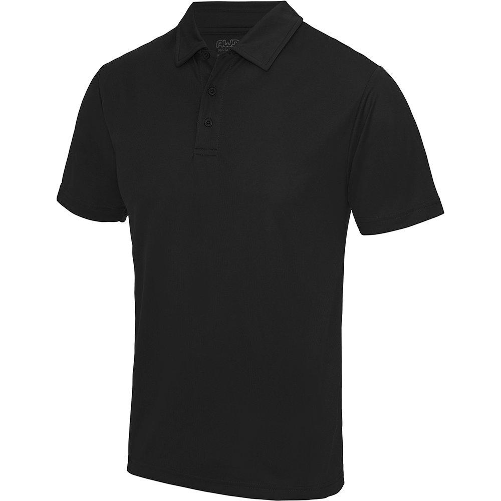 Just Cool Poloshirt Sports Herren Schwarz 5XL von AWDis