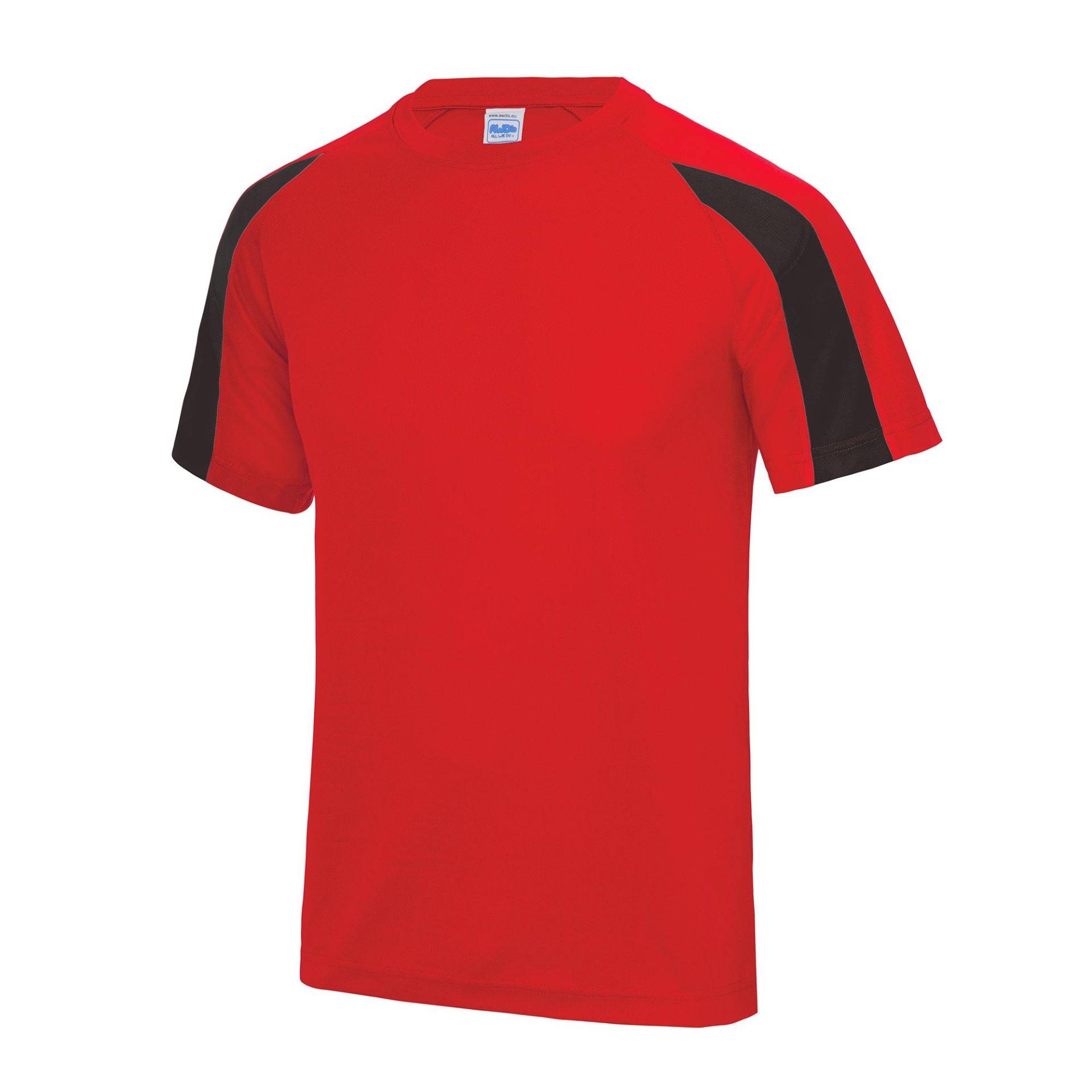 Just Cool Sport Tshirt Jungen Rot Bunt 12-13A von AWDis