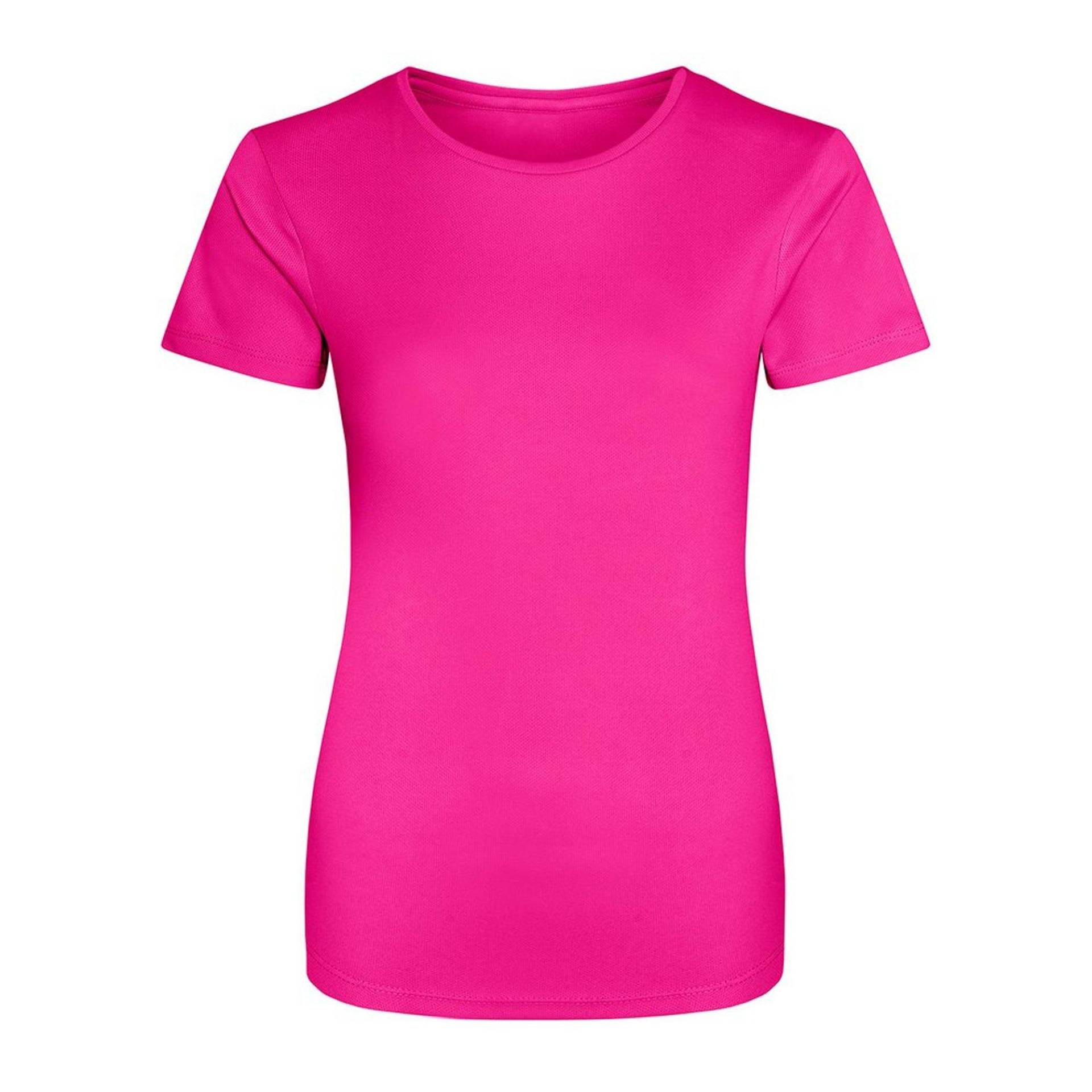 Just Cool Sport Tshirt Unifarben Damen Pink S von AWDis