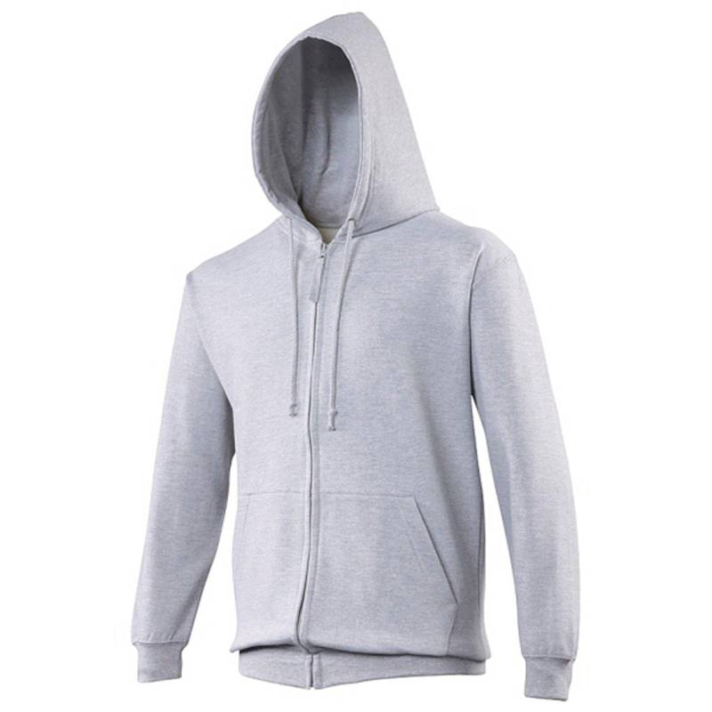 Kapuzenjacke Kapuzenpullover Hoodie Mit Reißverschluss Herren Grau M von AWDis