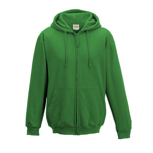 Kapuzenjacke Kapuzenpullover Hoodie Mit Reißverschluss Herren Grün L von AWDis