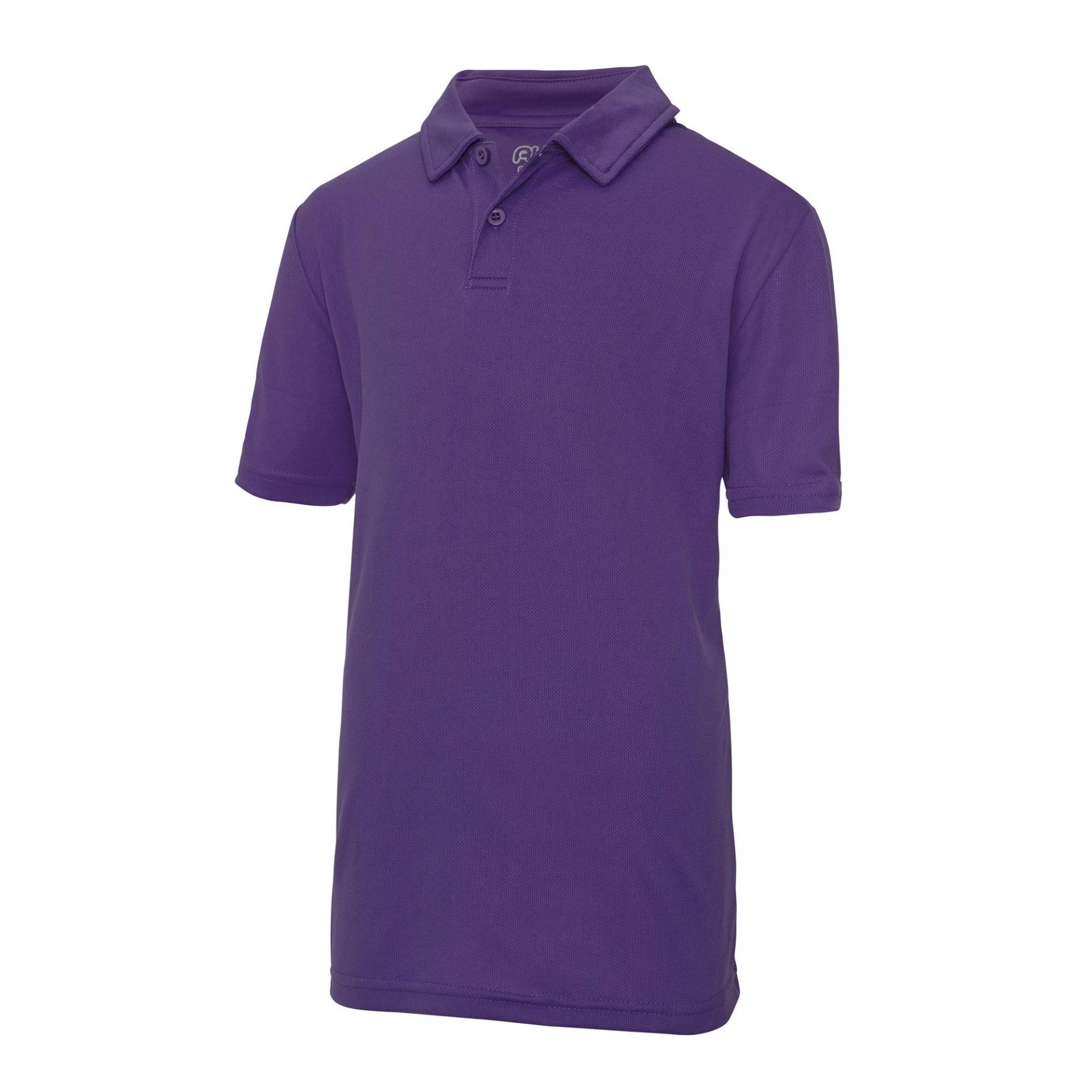 Just Cool Sport Polo Shirt Mädchen Lila 104 von AWDis