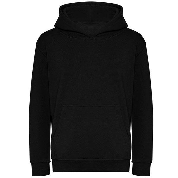 Kapuzenpullover Aus Biologischem Anbau Jungen Schwarz 104 von AWDis