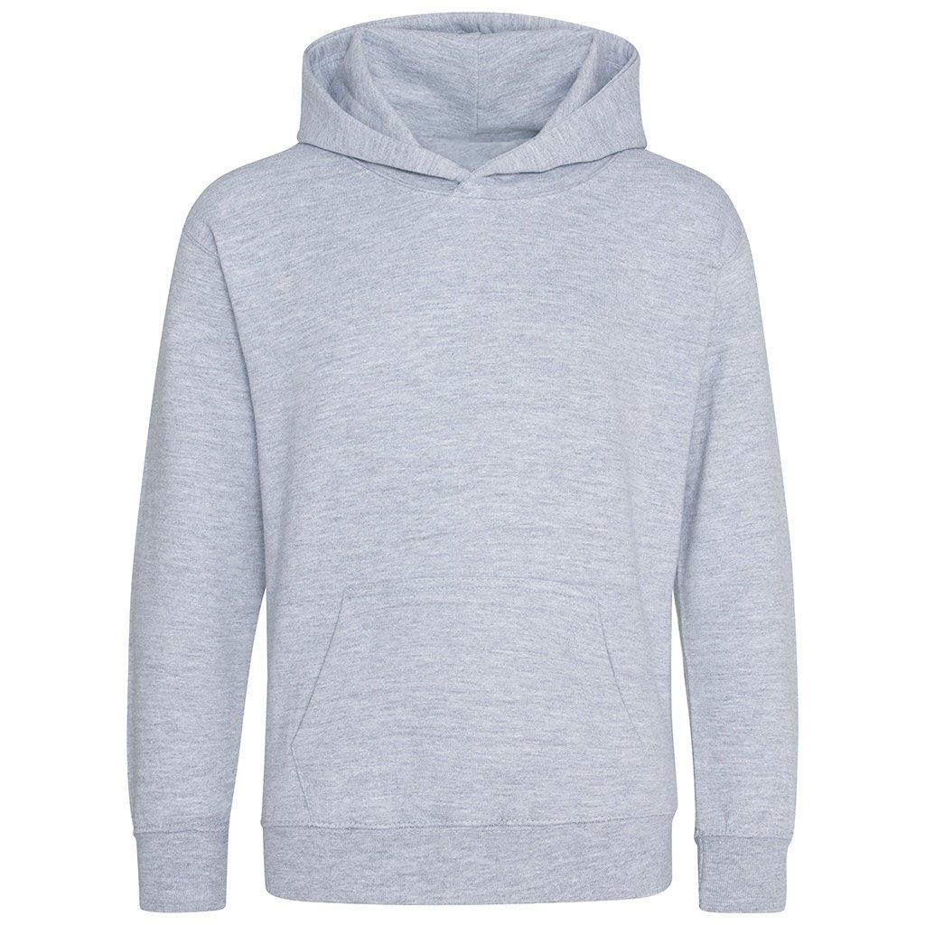 Kapuzenpullover, Aus Biologischem Anbau Jungen Grau 128 von AWDis