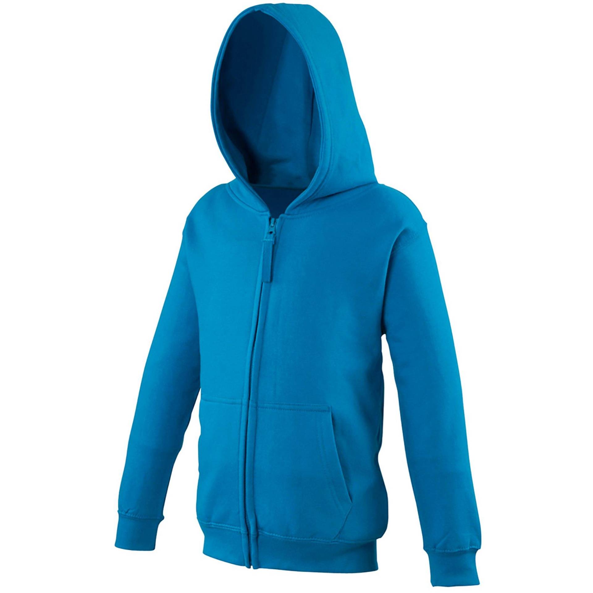 Kapuzenjacke Jungen Blau 128 von AWDis