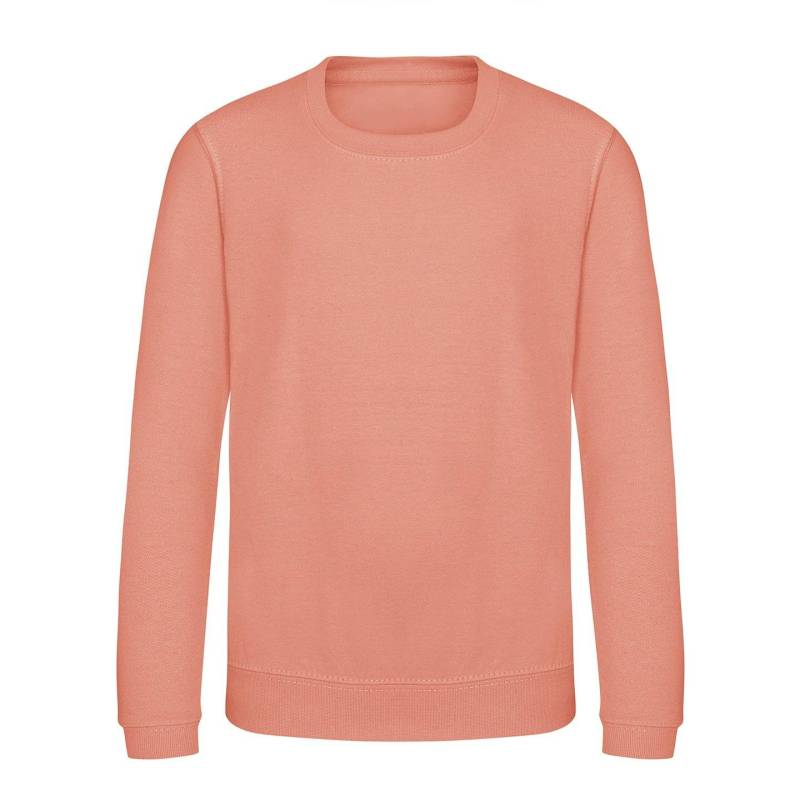 Just Hoods Pullover Sweatshirt, Unifarben Mädchen Pink 158 von AWDis