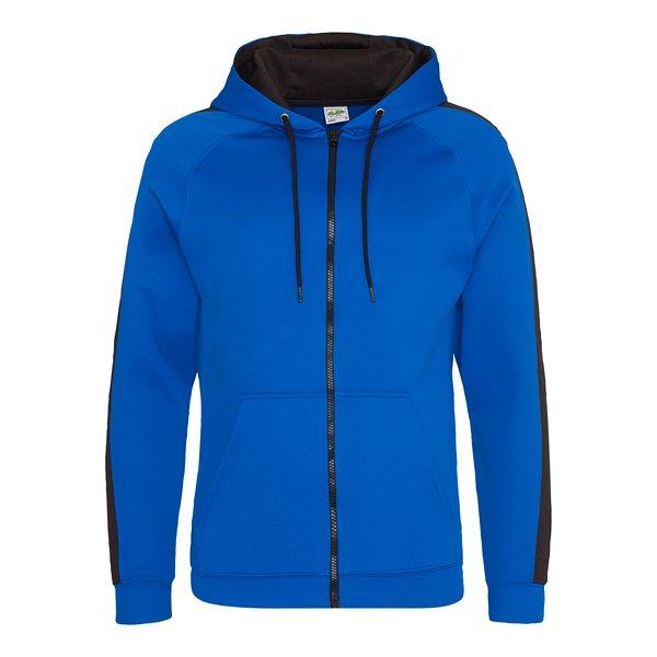 Just Hoods Sport Kapuzenjacke Herren Blau 3XL von AWDis