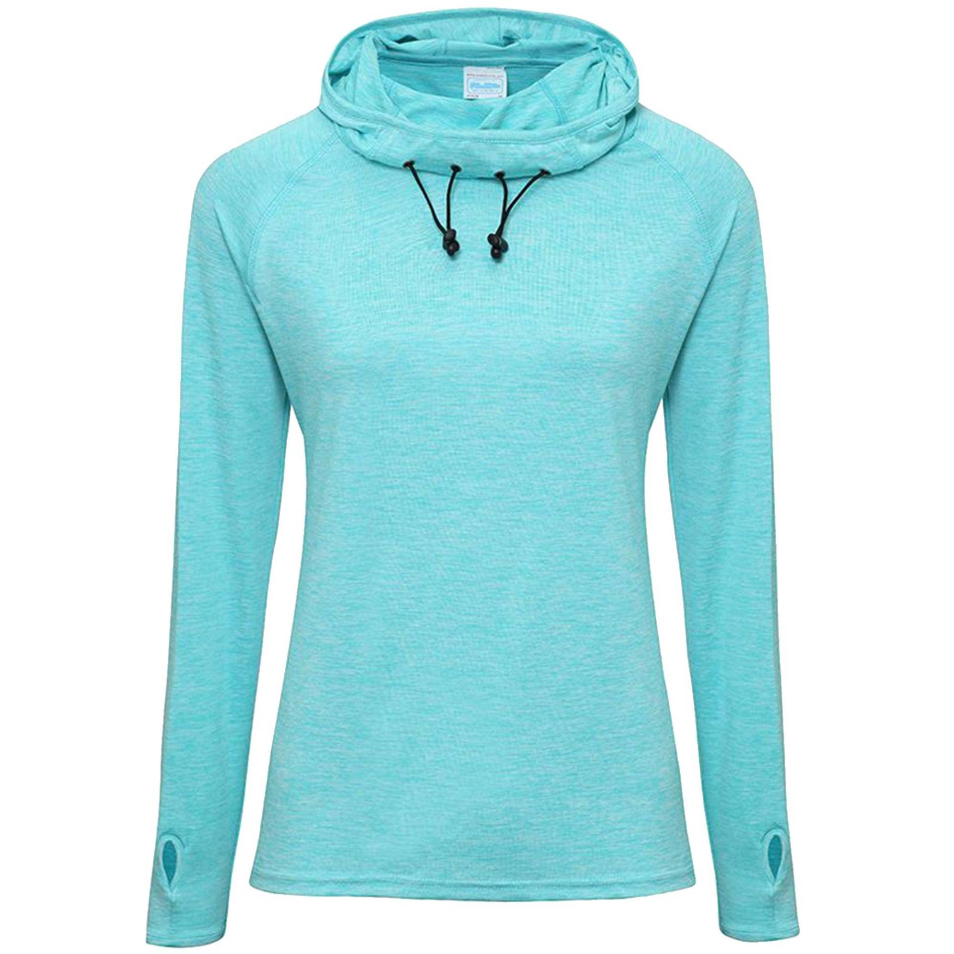 Just Cool Girlie Cowl Baselayer Top Damen Blau L von AWDis