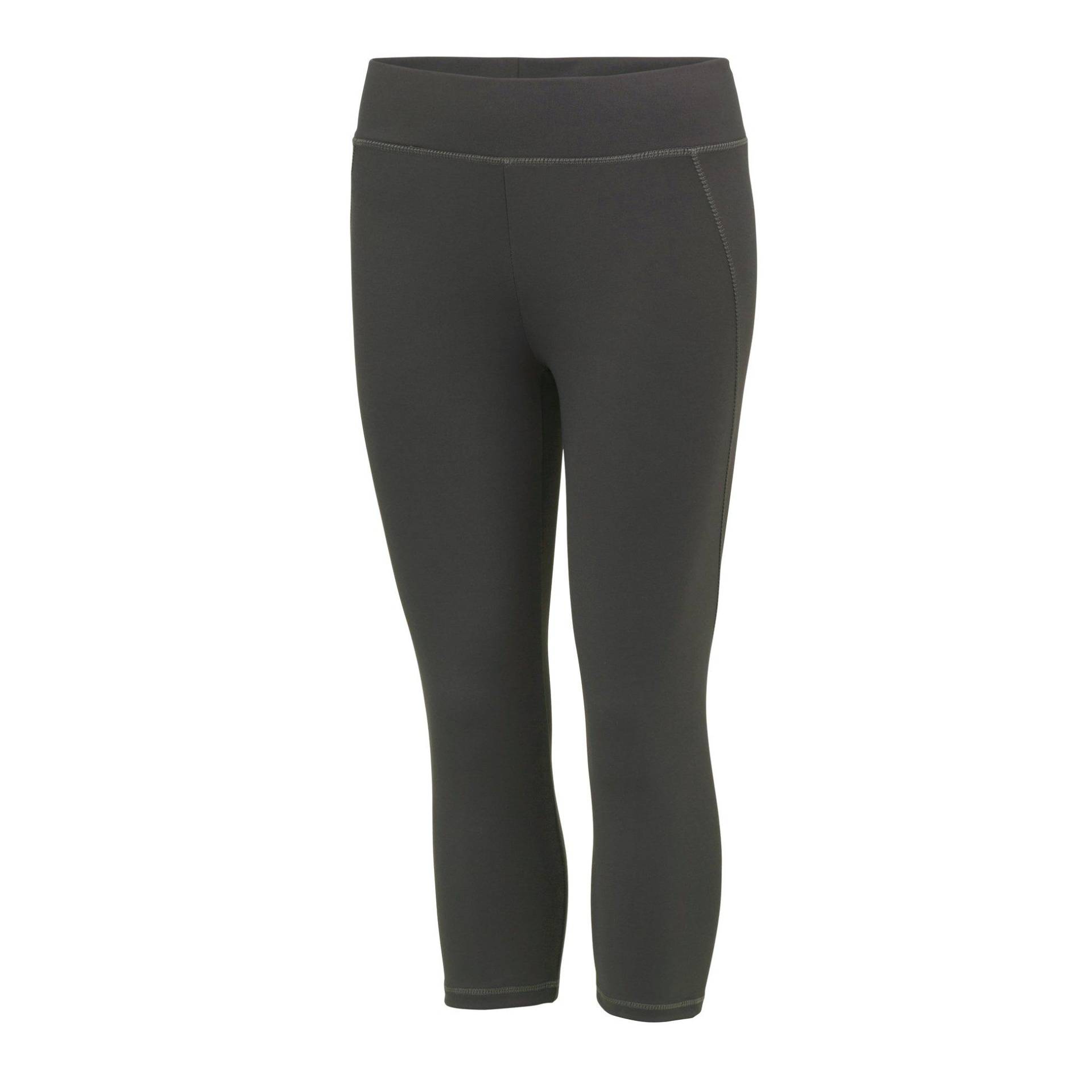 Caprihose Sporthose Damen Charcoal Black L von AWDis