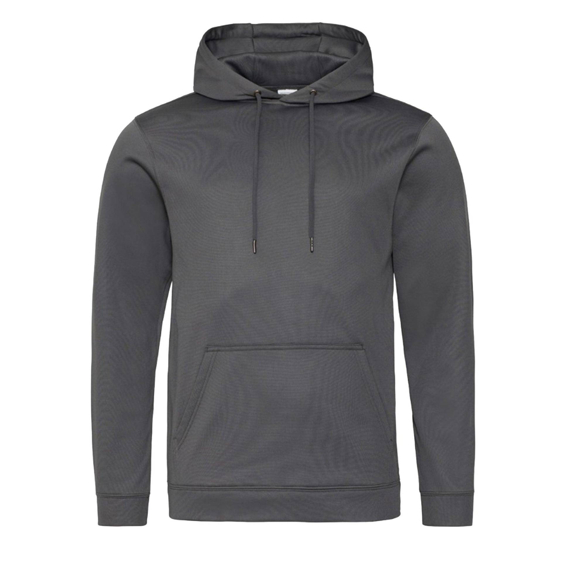 Polyester Sports Hoodie Damen Charcoal Black L von AWDis