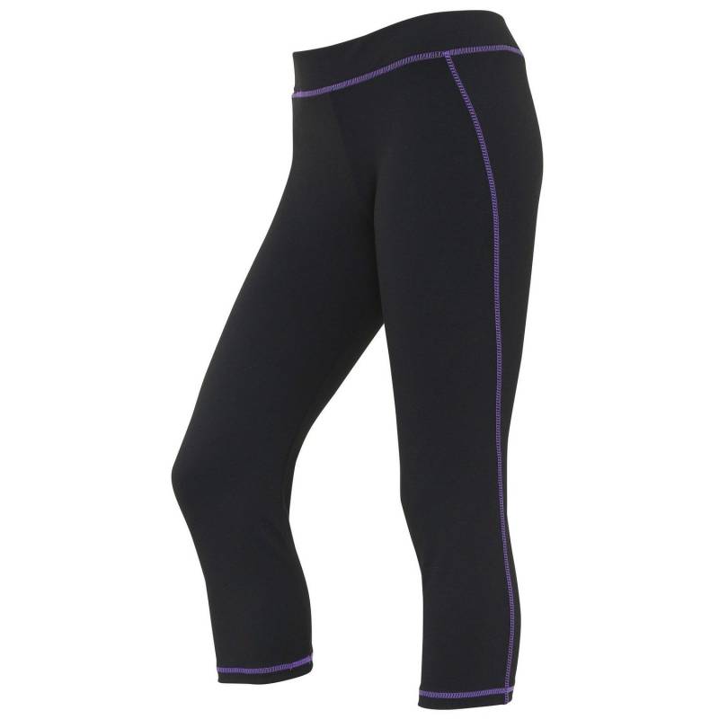 Caprihose Sporthose Damen Schwarz L von AWDis