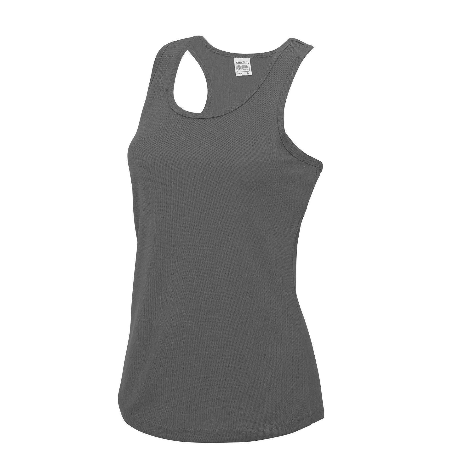 Just Cool Sport Tank Top Damen Charcoal Black L von AWDis