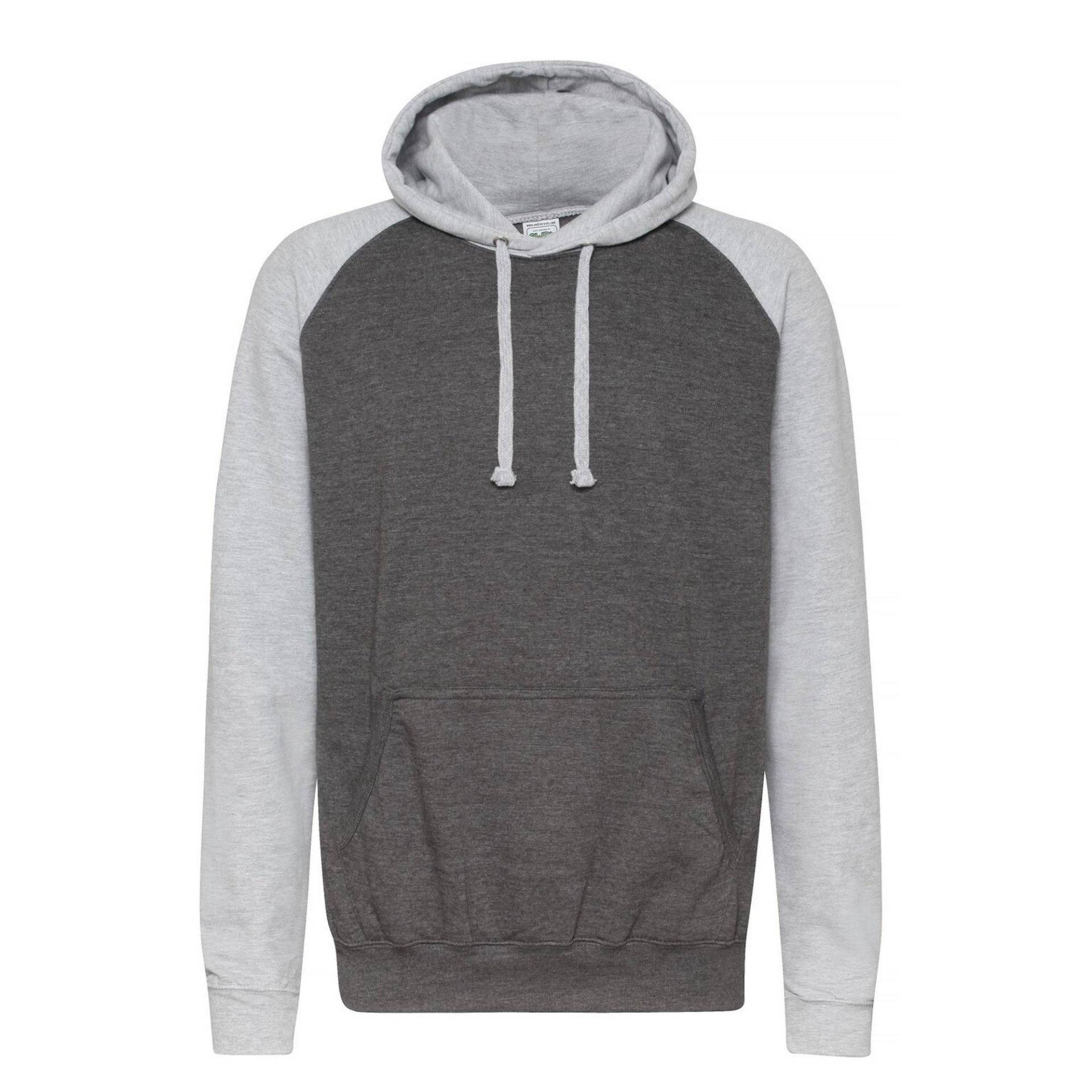 Just Hoods Kapuzenpullover, Zweifarbig Damen Grau L von AWDis