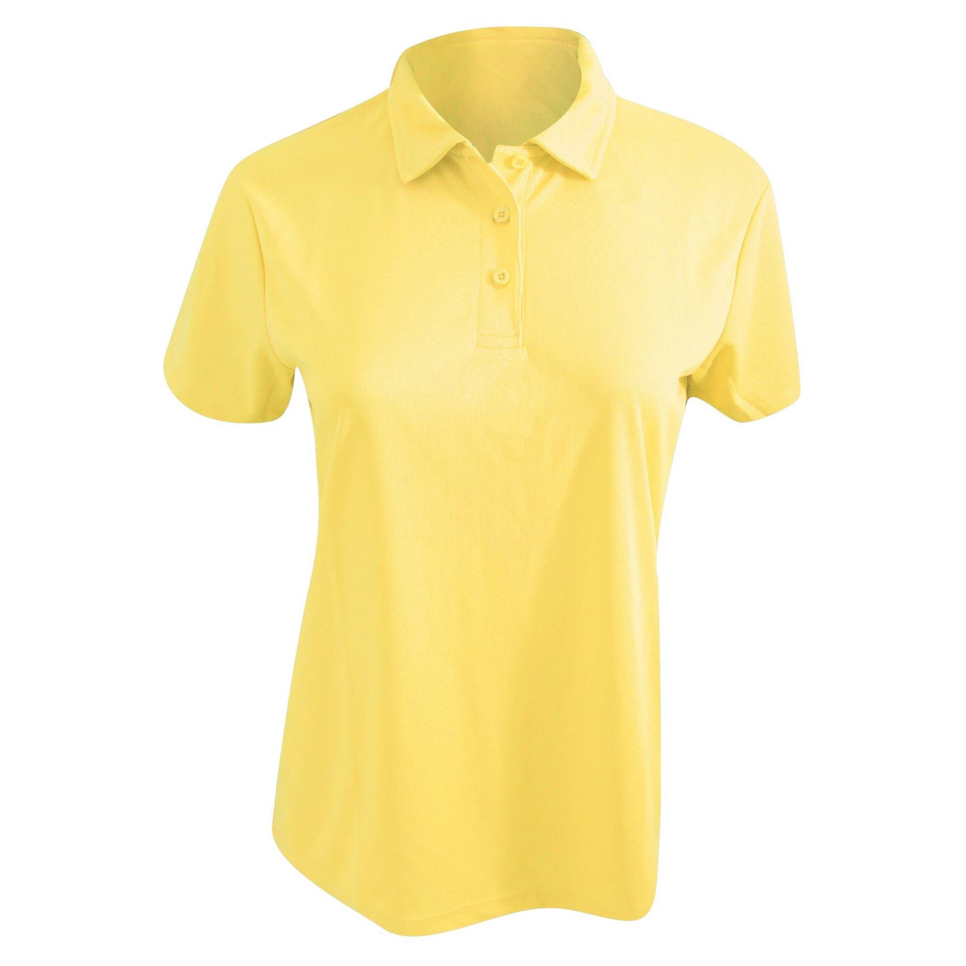 Cool Poloshirt, Taillierte Passform Damen Gelb L von AWDis