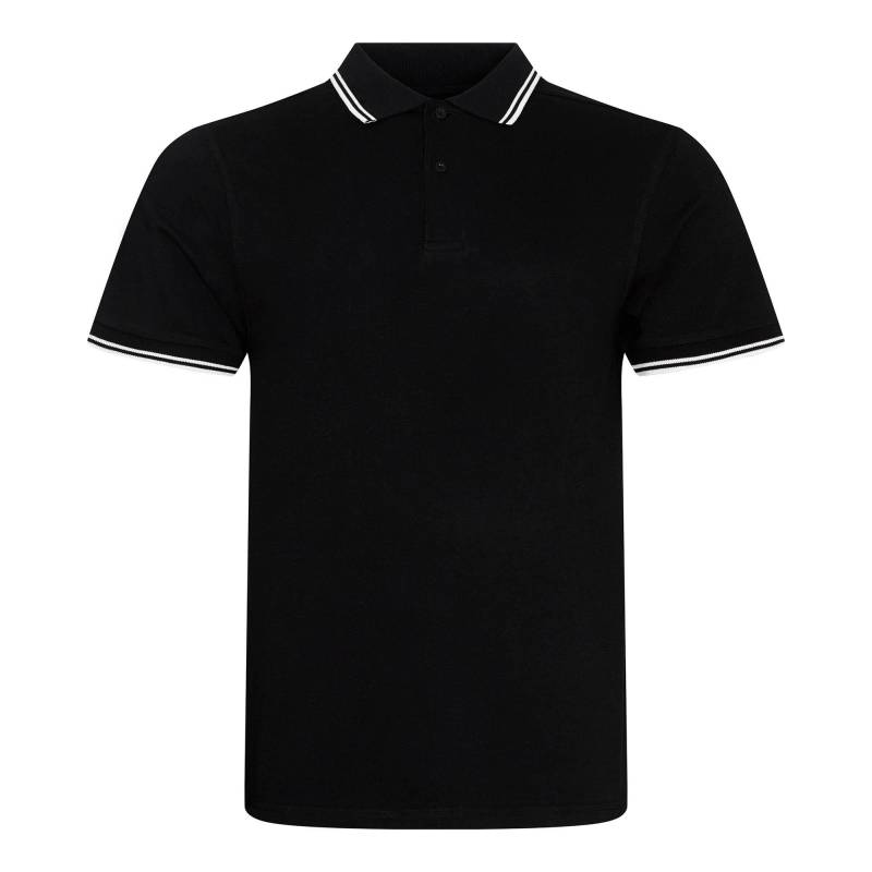 Stretch Tipped Polo Shirt Damen Schwarz M von AWDis