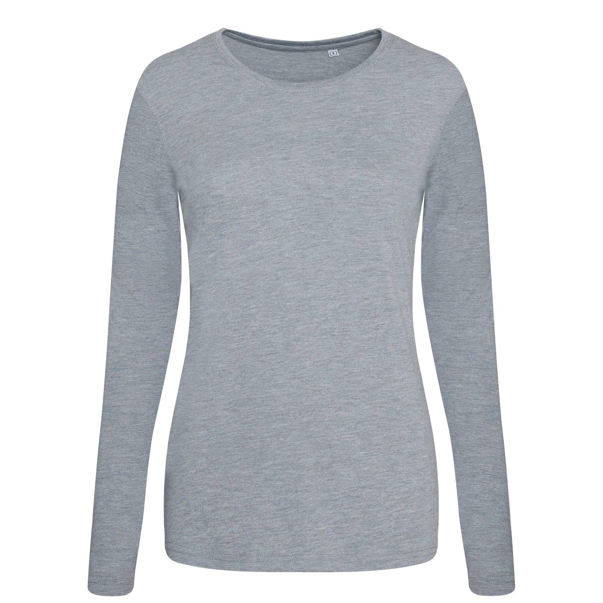 Triblend Tshirt, Langärmlig Damen Grau S von AWDis