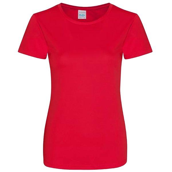 Just Cool Girlie Tshirt Damen Rot Bunt S von AWDis