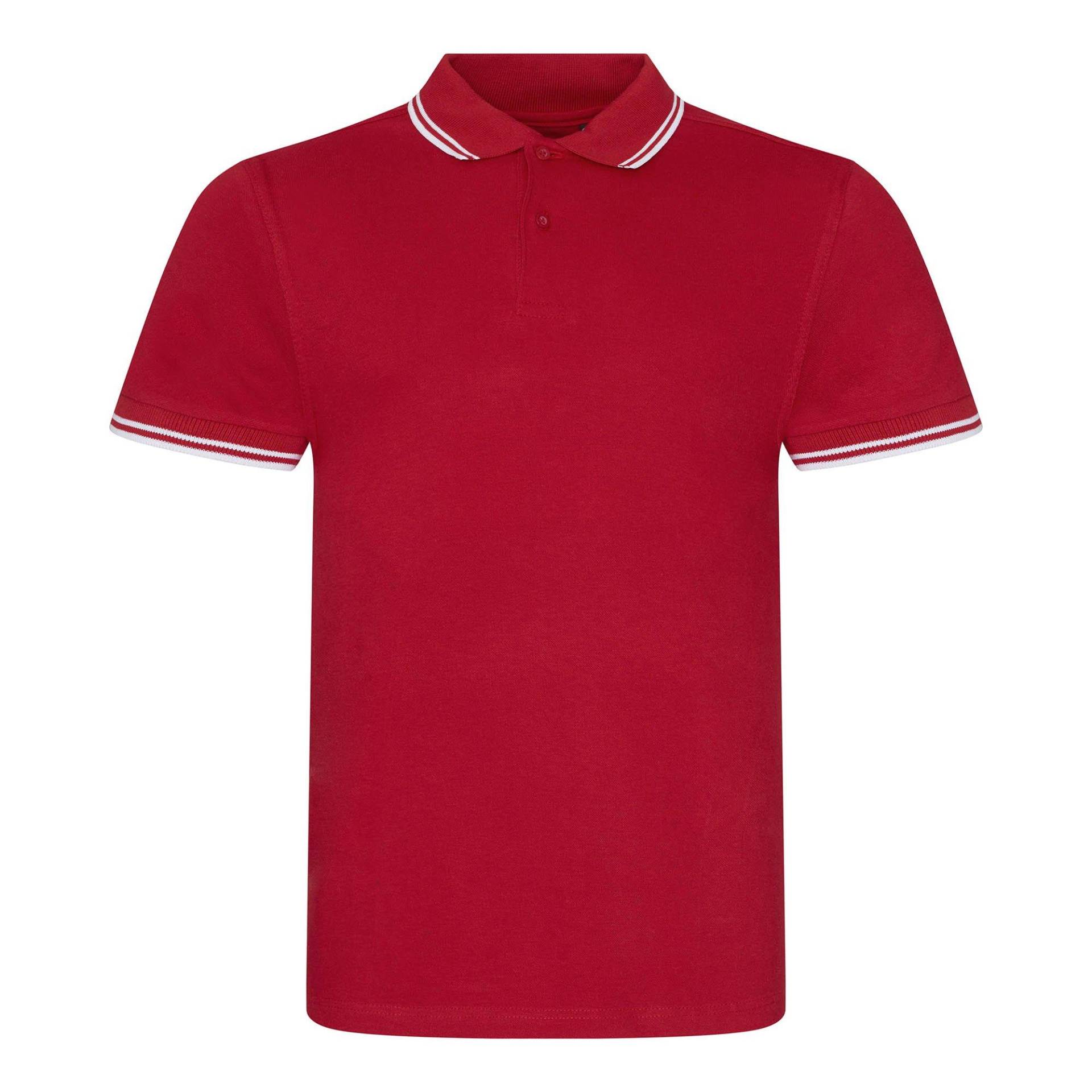 Stretch Tipped Polo Shirt Damen Rot Bunt XL von AWDis